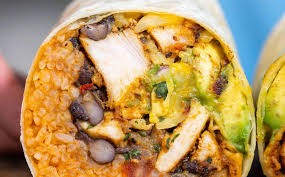 Shredded Chicken Burrito